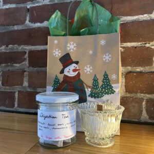 Christmas Gifts DUO Set: Digestion Tea and Medium Soy Candle