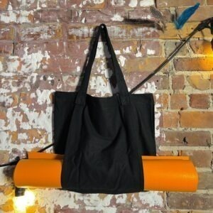 Black Plain Yoga & Grocery Bag