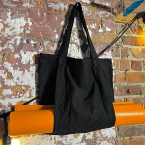 Black Plain Yoga & Grocery Bag